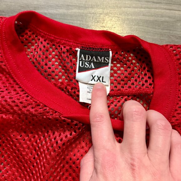 *Vintage Men's Mesh Jersey - Red - Picture 3 of 5